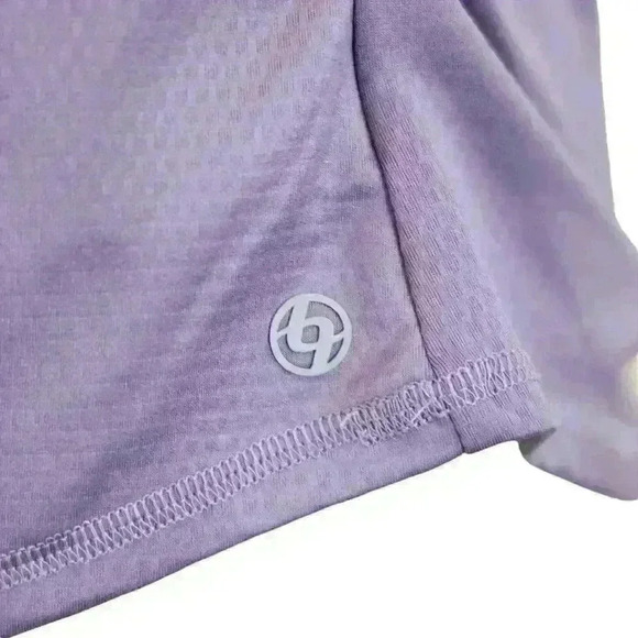 Lija Half Zip Lavender Purple Pullover w/Ruched Sides Size Small - Picture 8 of 8